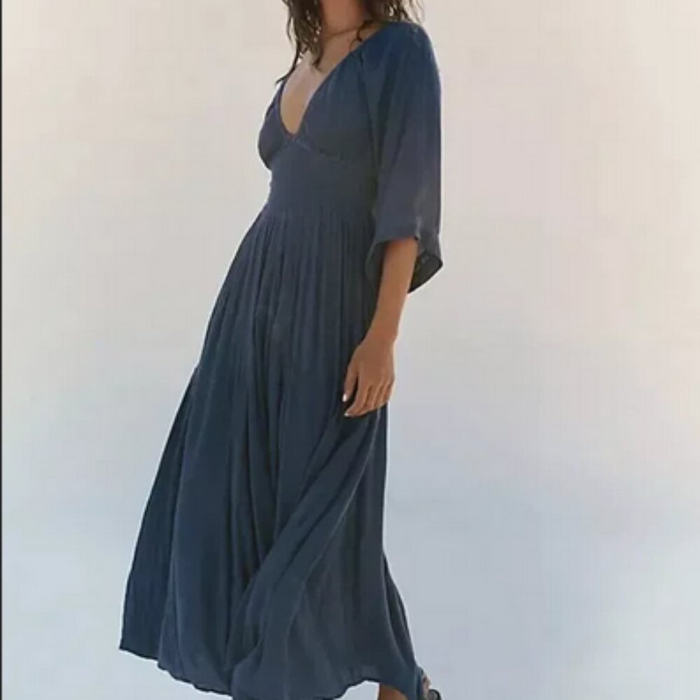 Free People Deep Blue Maxi Dress